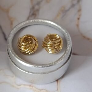 Aretes Nudos Dorado 🪙🪢