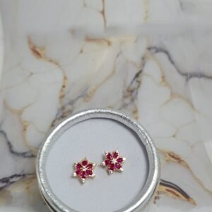 Aretes En Estrella Magenta🌸